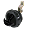 Whitecap T-Handle Latch - Nylon Black/Black - Non-Locking 3230BC